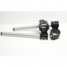 Ø 50mm clip-on PPTuning Honda black / silver