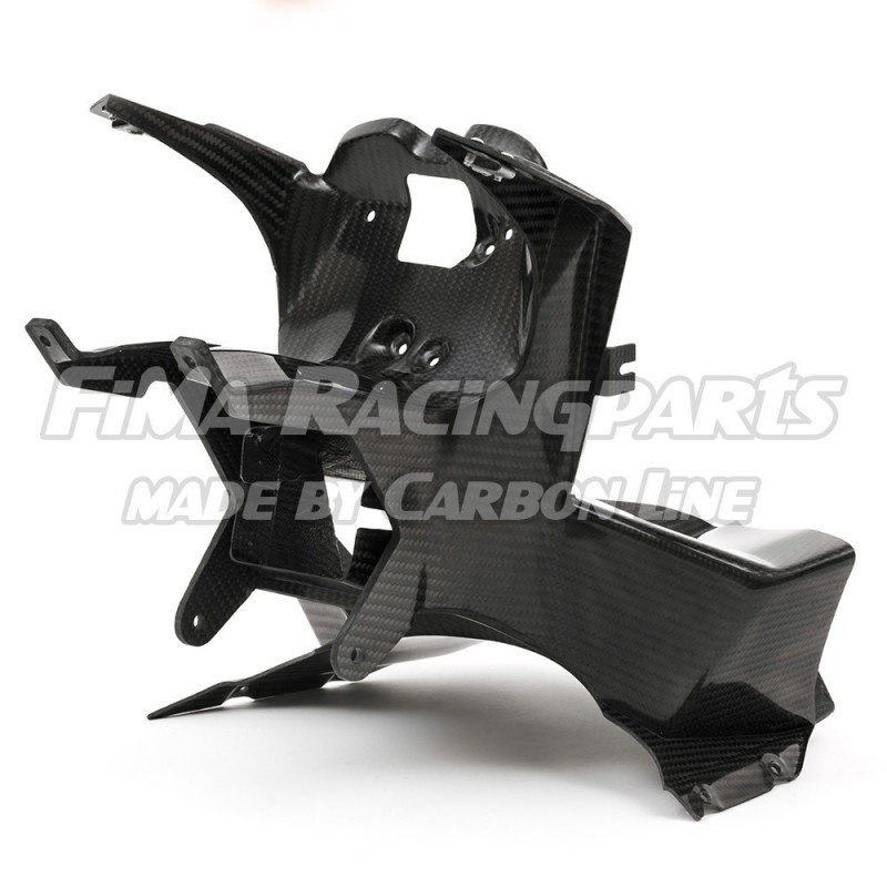 V4 Autoclave Carbon fairing holder with ramair Ducati