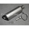Auspuff 60mm Universal silber mit DB Killer