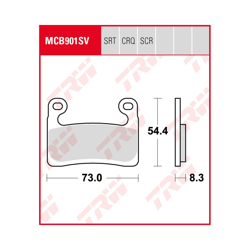 Bremsbelag vorne MCB 901CRQ TRW Lucas BMW