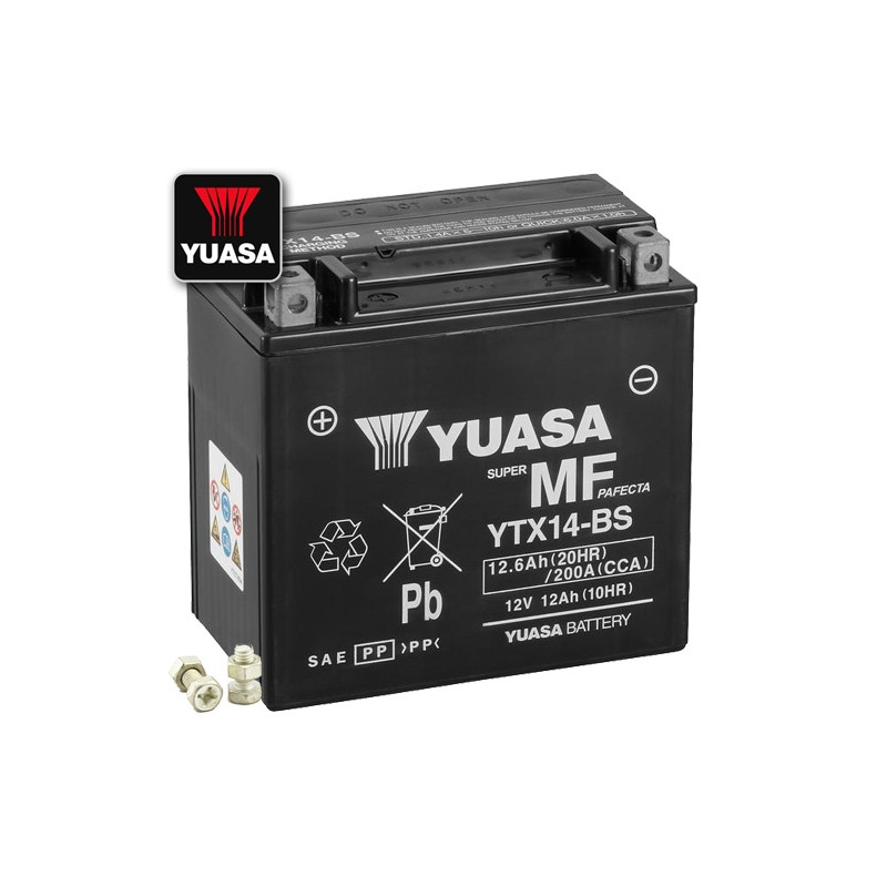Batteria YUASA YTX14-BS, 12V/12AH