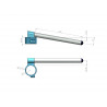 Ø 45mm + 28 mm guidon haut de gamme PPTuning noir Honda