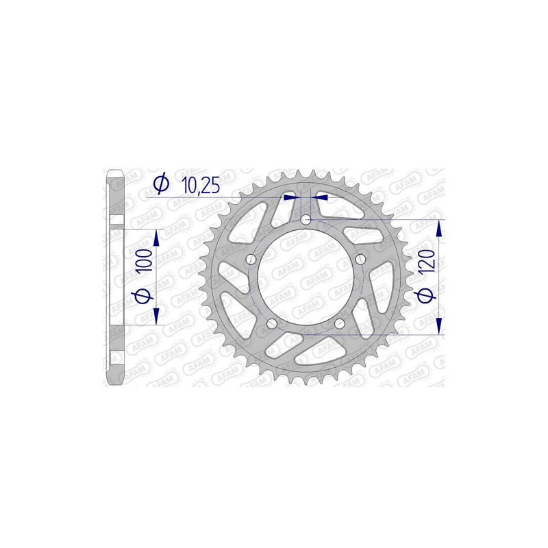 Chainring Alu 525 AFAM