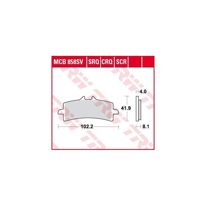 Bremsbelag vorne MCB 858CRQ TRW Lucas BMW