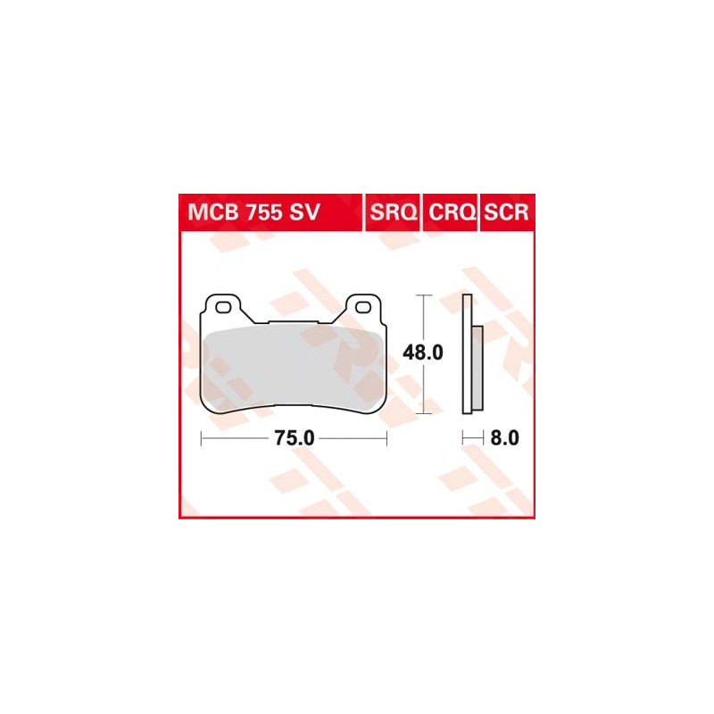 Bremsbelag vorne MCB 755SV TRW Lucas Honda