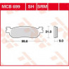 Bremsbelag hinten MCB 699SH TRW Lucas Yamaha